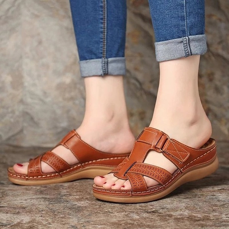 MOOSII Women Wedge Sandals Kasut Perempuan Selipar Wanita YL18 Ready Stock
