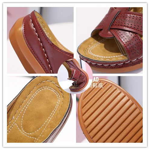 MOOSII Women Wedge Sandals Kasut Perempuan Selipar Wanita YL18 Ready Stock