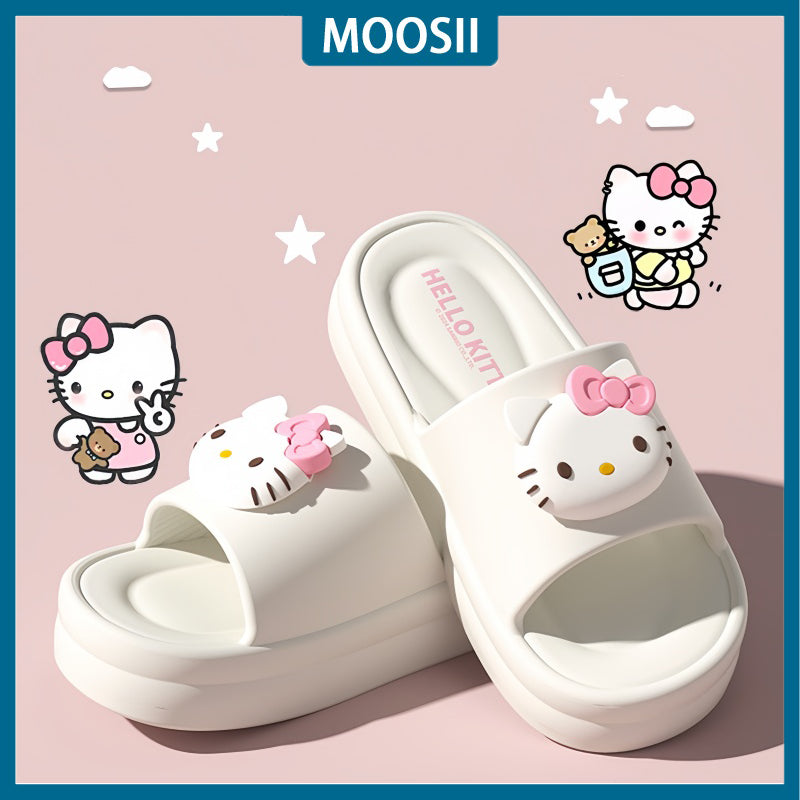 Moosii Ladies Slippers Cute Cartoon Sanrio Children Slippers Comfortable Anti-slip