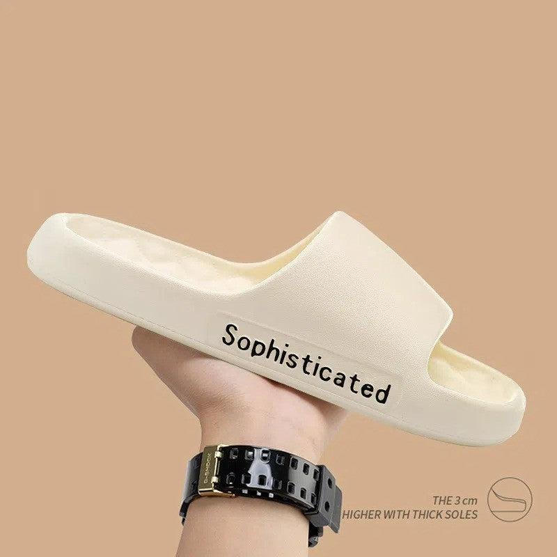 MUSHI COD Women's Shoes Flat Sandals Indoor Slippers Fashion Anti-slip Men's Slippers & K402