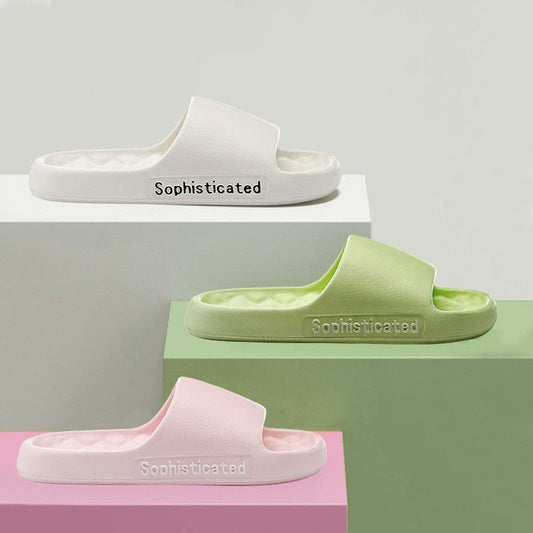 MUSHI COD Women's Shoes Flat Sandals Indoor Slippers Fashion Anti-slip Men's Slippers & K402