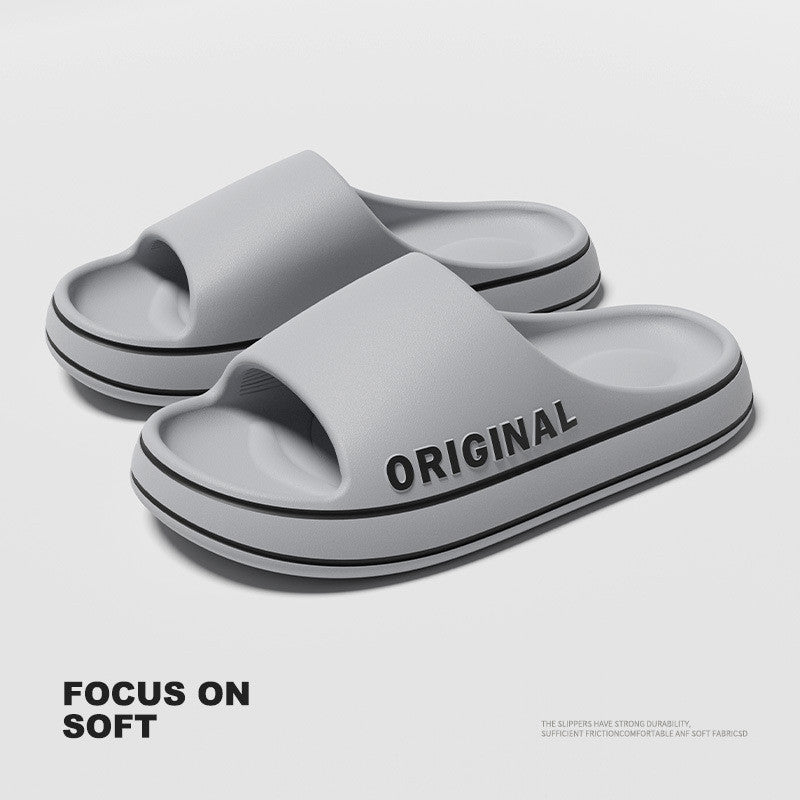 MOOSII Summer Simple High-End Outdoor Home Couple Style Bathroom Anti-slip Men Women Sandals Slippers size 36-45