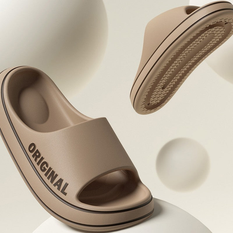 MOOSII Summer Simple High-End Outdoor Home Couple Style Bathroom Anti-slip Men Women Sandals Slippers size 36-45