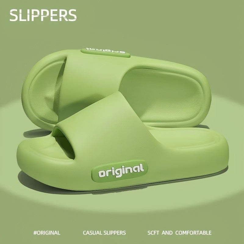 Moosii Men And Women Thick Soled Big Red Anti-Slip Slippers - Perfect for Summer Home & Bathroom Wear