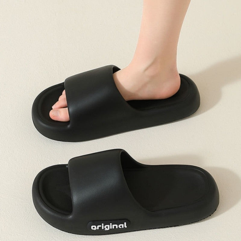 Moosii Men And Women Thick Soled Big Red Anti-Slip Slippers - Perfect for Summer Home & Bathroom Wear